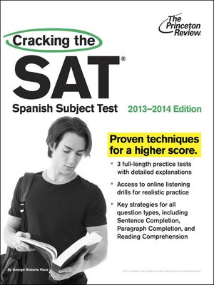 cover image of Cracking the SAT Spanish Subject Test, 2013-2014 Edition